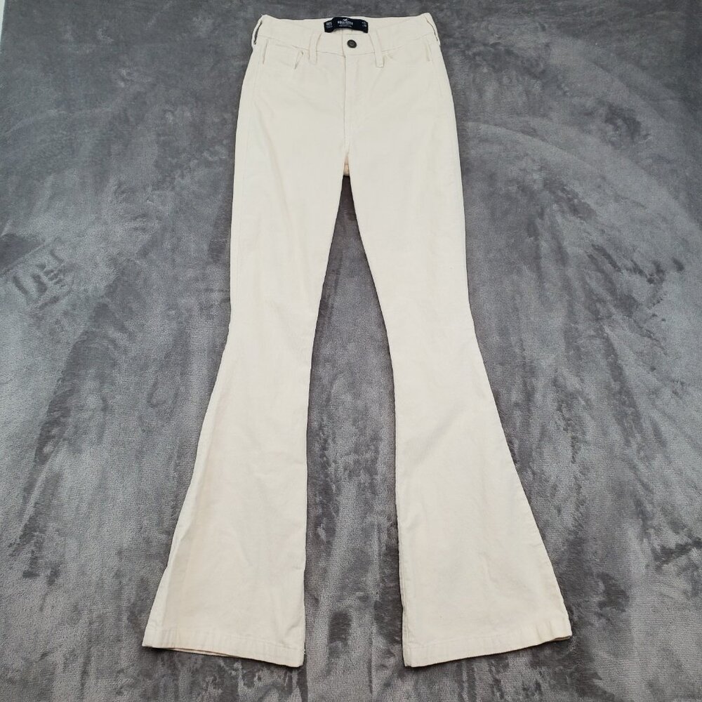 Hollister Cream Boot Cut Pants